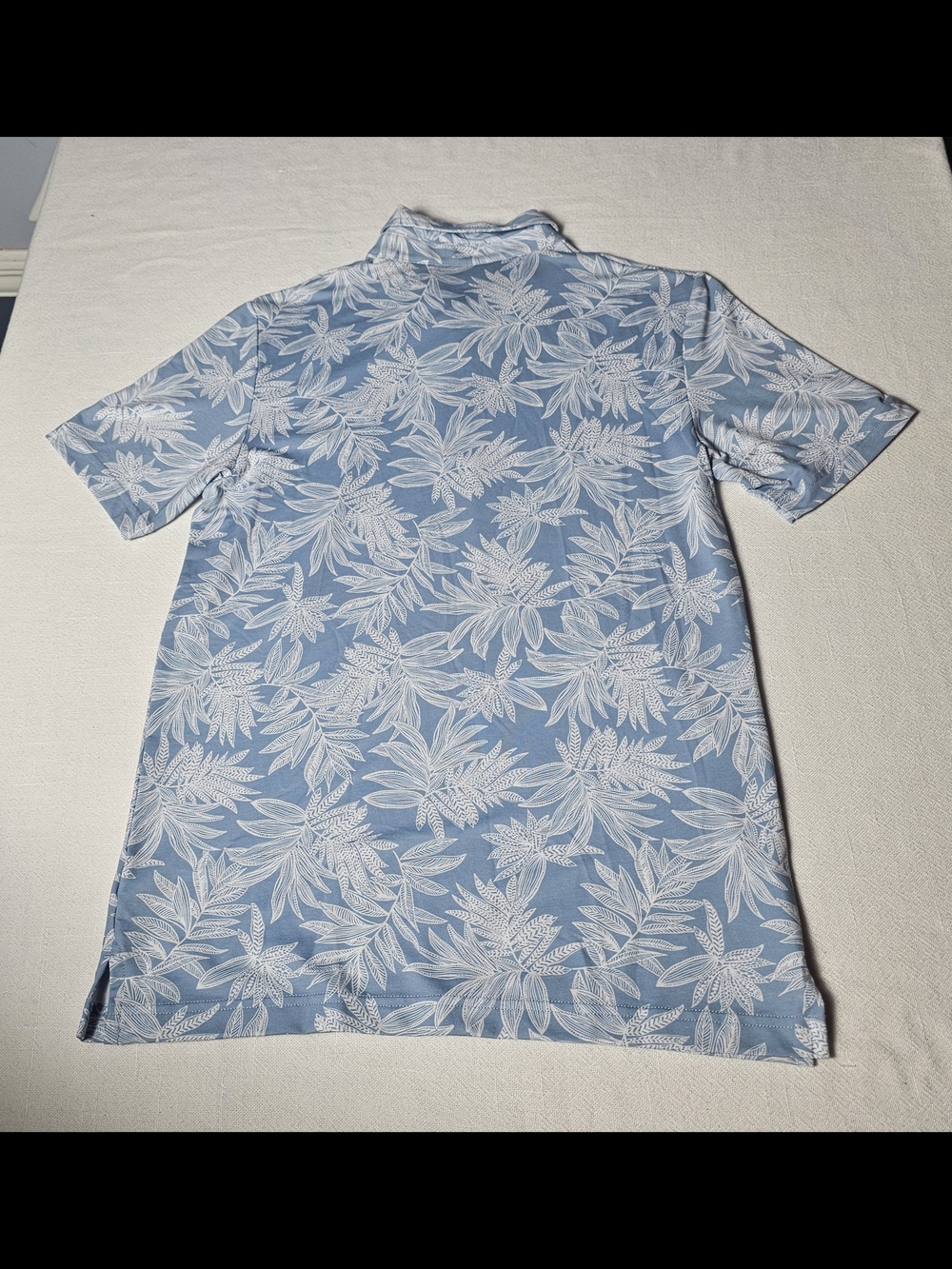 Travis Mathew Men's Sea Journey Polo Mens Size Small Light Blue - Picture 2 of 3